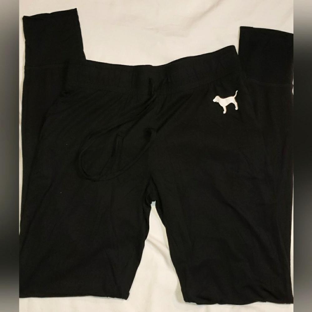 Womens PINK Super Soft Sleep Pant Sz XS Black